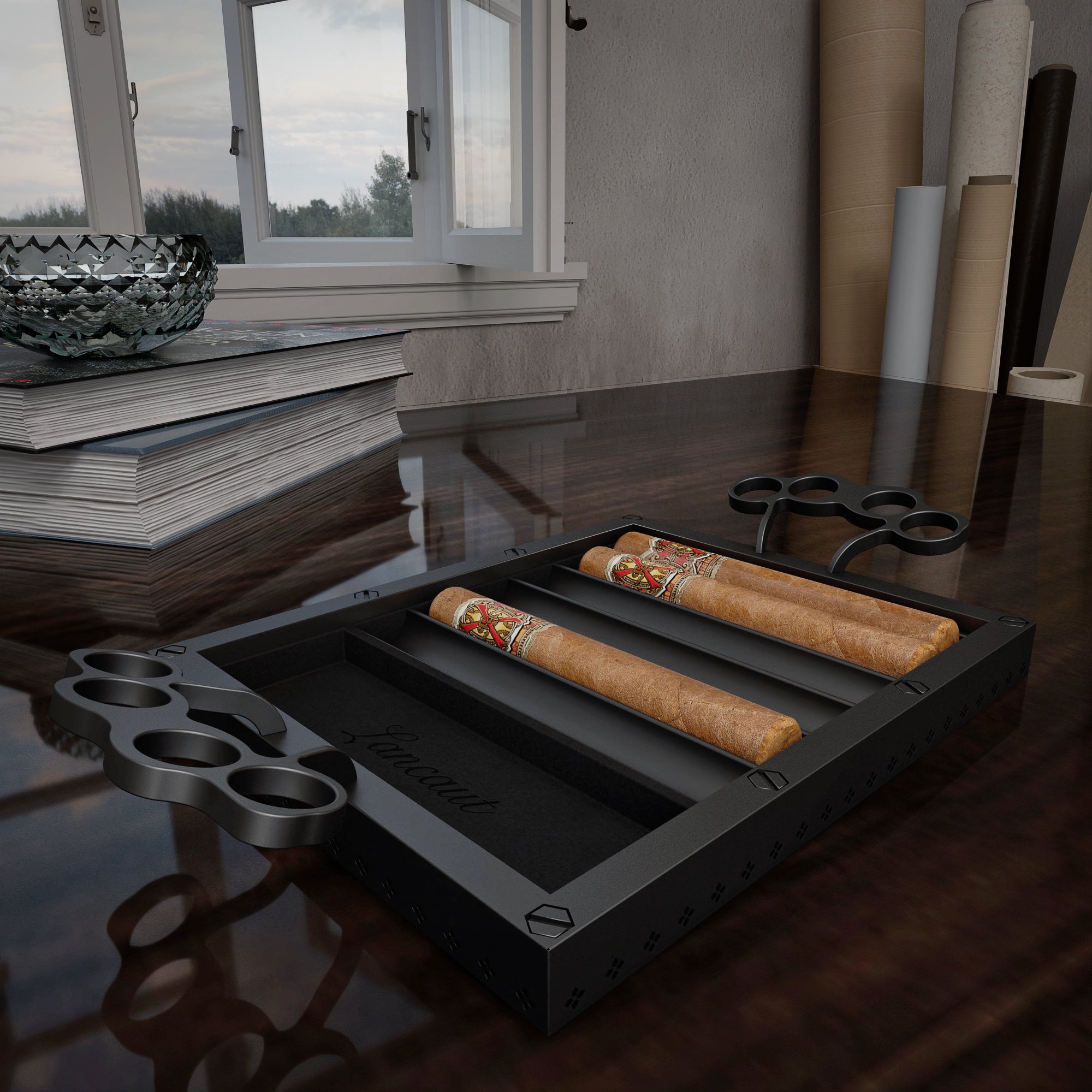 SECUVANT Cigar Holder by Lancaut - A Statement of Power and Sophistication